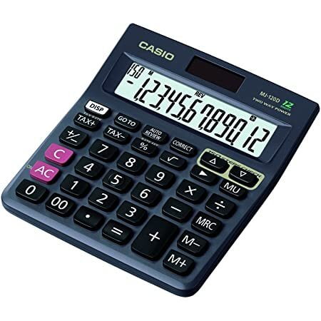 Casio Desktop Calculator 12 Digit MJ-120D