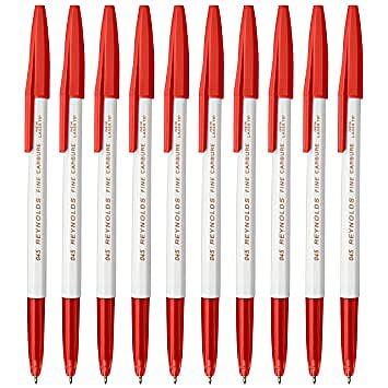 REYNOLDS 045 Fine Carbure Pen Pack of 10