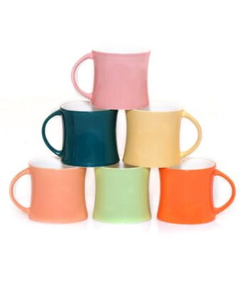 Clay Craft Bone China Mugs - Set of 6