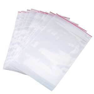 Plastic Zip Lock Pouch 5x7 Pack of 100
