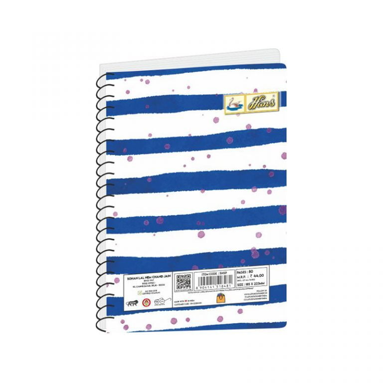 Hans Spiral Notebook No 4 80 Pgs