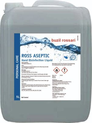 Buzil Rossari Ross Aseptic Hand Sanitizer 5 Ltr