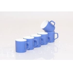 Clay Craft Bone China Mugs - Set of 6