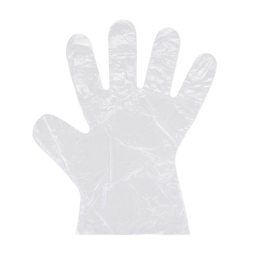 Disposable Gloves One-off Plastic Gloves - Pack of 100