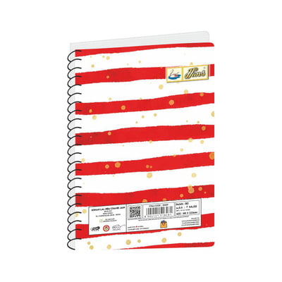 Hans A5 Spiral Notebook No 4 160 Pages