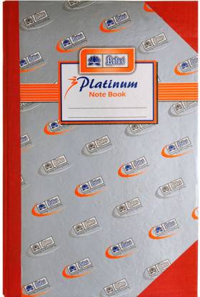 Lotus Platinum Long Note Book (Register) - 288 Pages