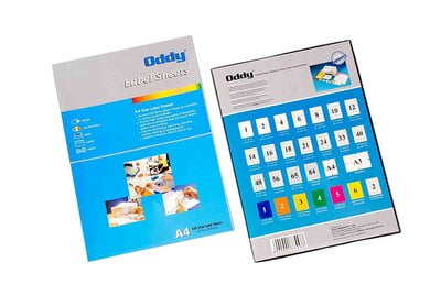 Oddy A4 Label Sheets Pack of 100